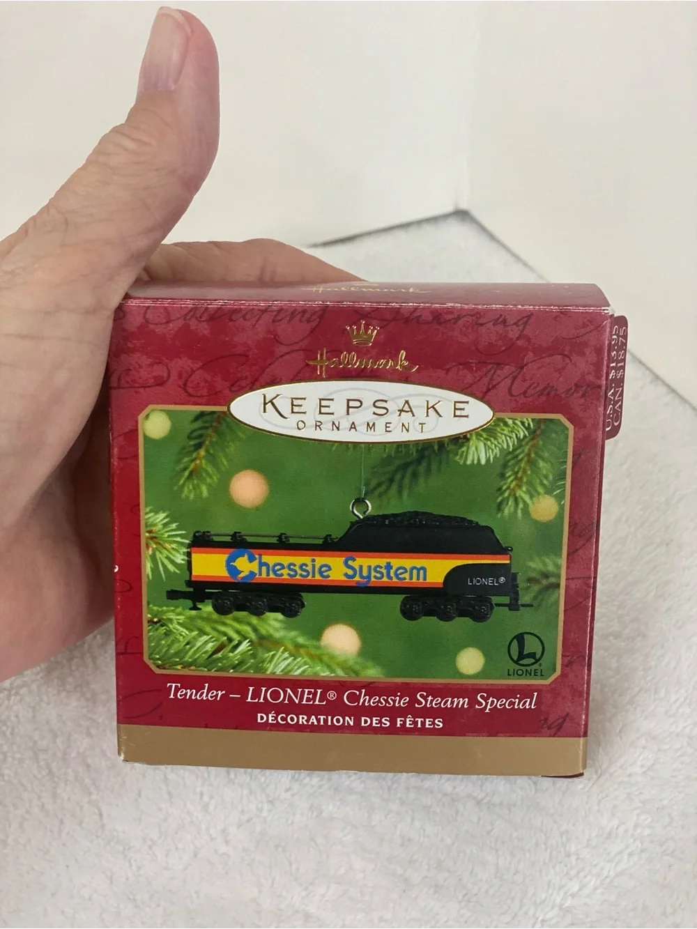 Hallmark Keepsake Tender Lionel Chessie System Steam Special Train 2001 Decor